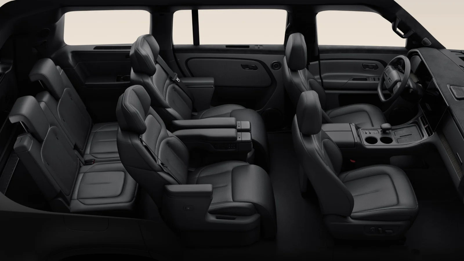 ROX Adamas interior, six seats, black trim
